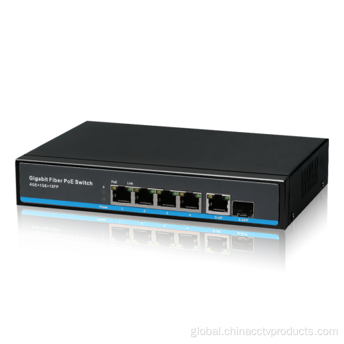 Full Gigabit Poe Switches 4port 1000Mbps high power PoE Switch price good Manufactory